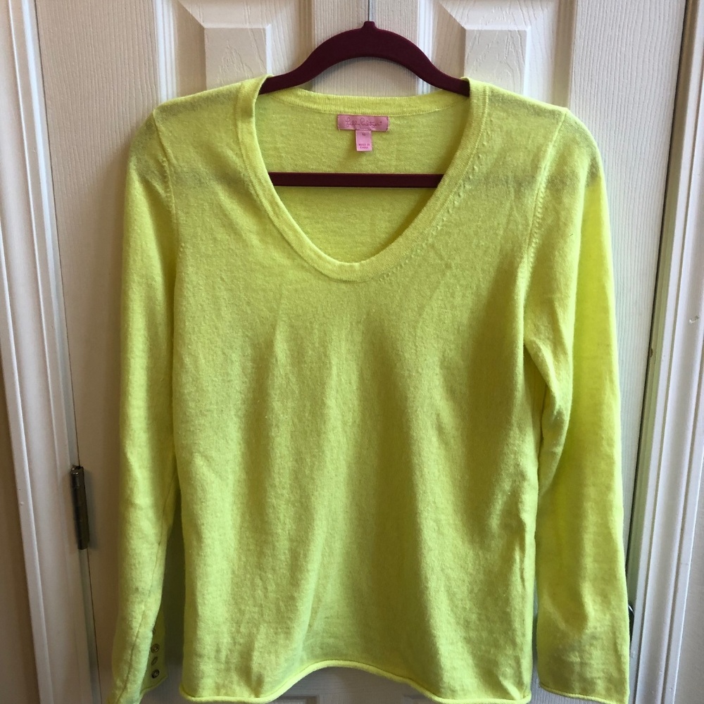 Lilly Pulitzer Cashmere Sweater - Limoncello Yello